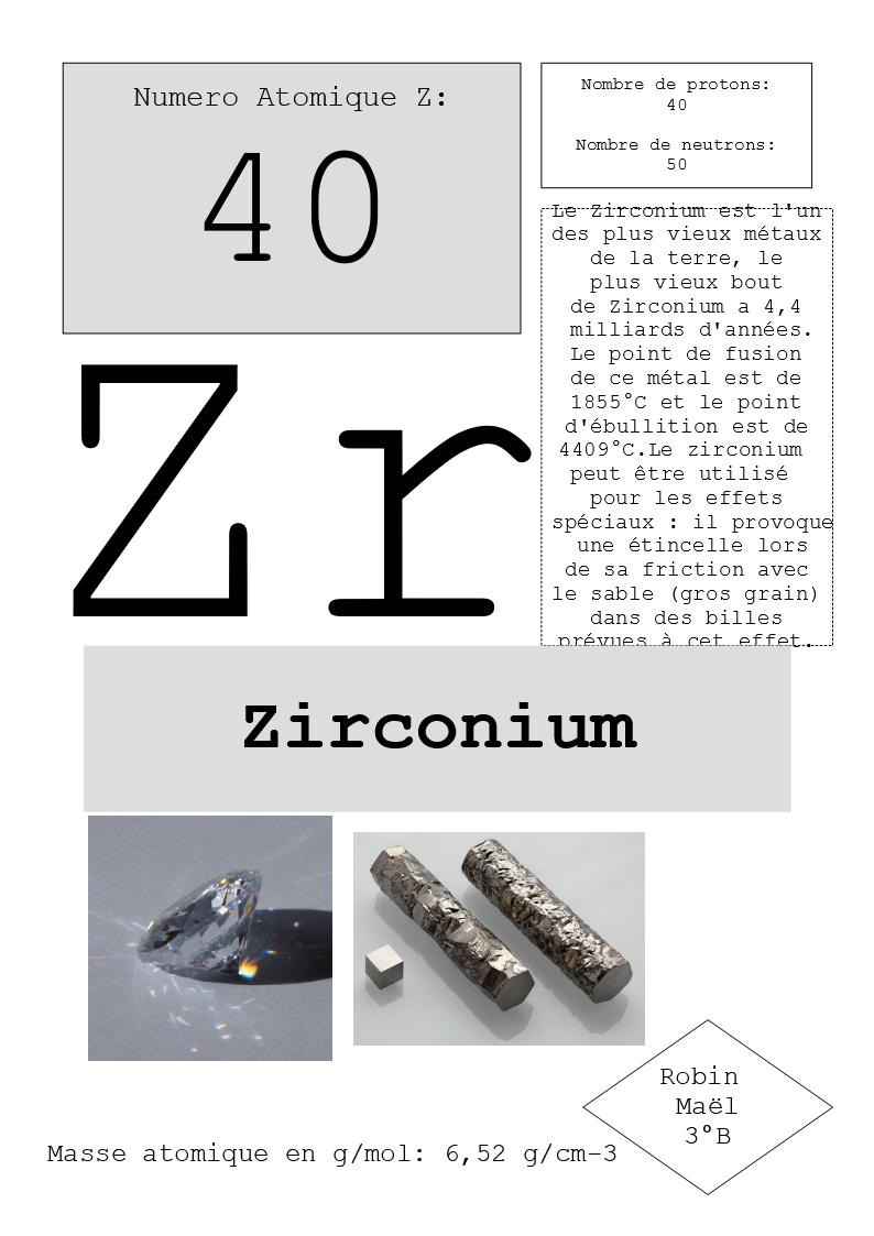 40 zirconium fini